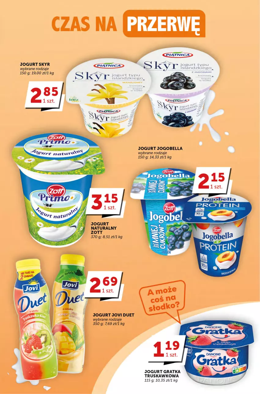 Gazetka promocyjna Groszek - ważna 20.04 do 02.05.2023 - strona 5 - produkty: Bell, Bella, Gra, Isla, Jogobella, Jogurt, Jogurt naturalny, Piątnica, Zott