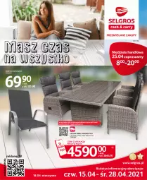 Gazetka promocyjna Selgros - Katalog Wypoczynek - Gazetka - ważna od 04.08 do 04.08.2021 - strona 1 - produkty: Krzesło ogrodowe, Stół, Krzesło, Fotel, Poduszka, LG