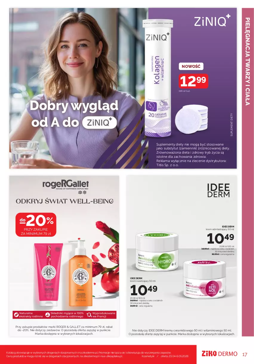 Gazetka promocyjna Ziko - Gazetka Ziko Dermo - ważna 23.04 do 06.05.2026 - strona 17 - produkty: Apteka, Krem nawilżający, Suplement diety