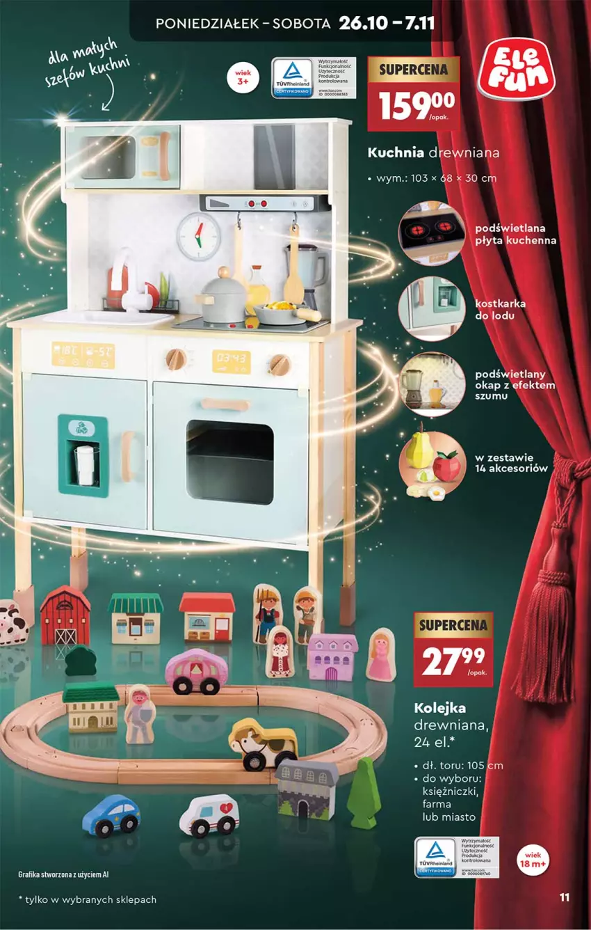 Gazetka promocyjna Biedronka - Okazje Tygodnia - ważna 24.10 do 07.11.2026 - strona 11 - produkty: Fa, Gra, Grafika, Kolejka, Kuchnia, LANA, Okap, Olej, Płyta