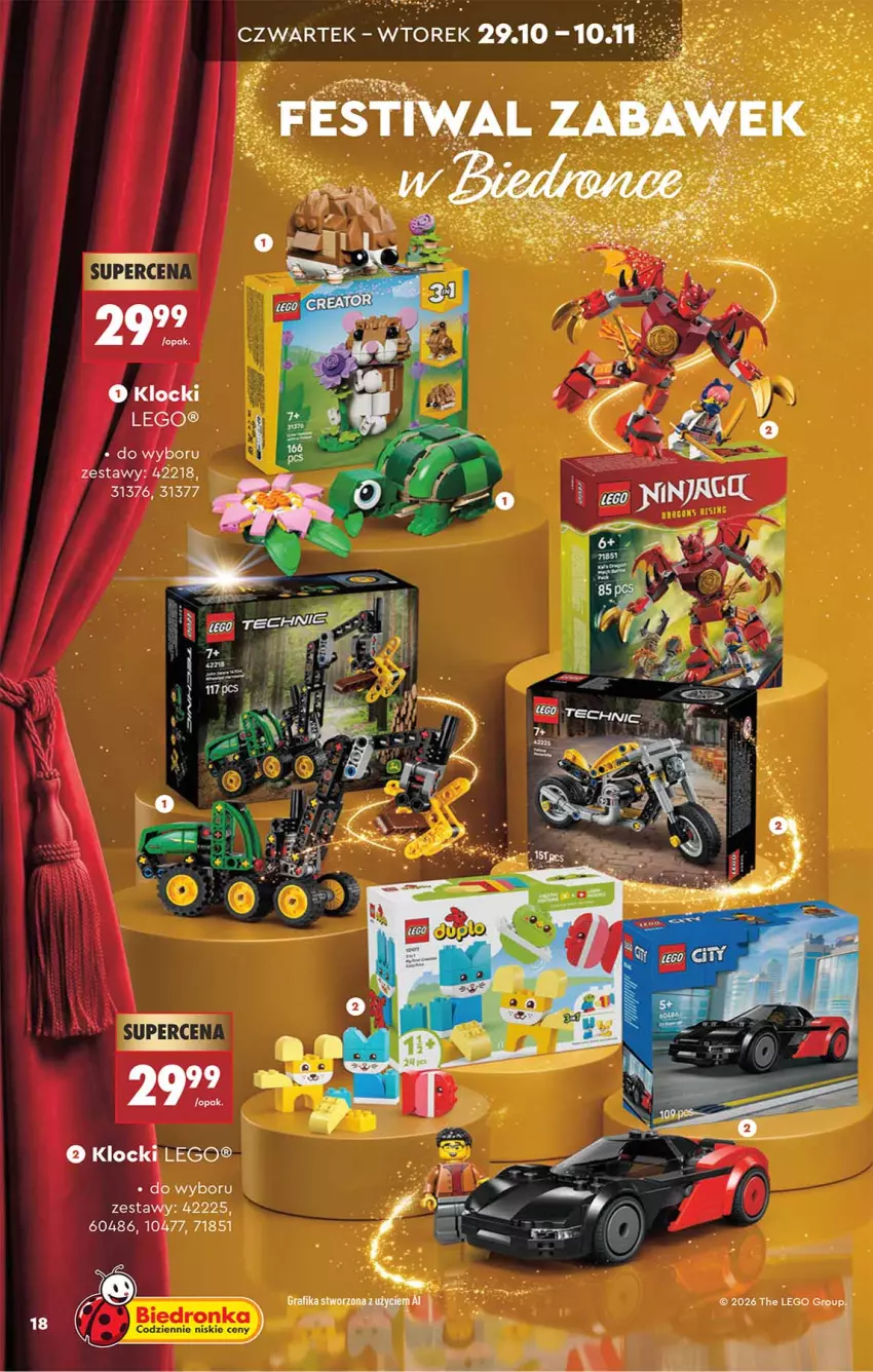 Gazetka promocyjna Biedronka - Okazje Tygodnia - ważna 24.10 do 07.11.2026 - strona 18 - produkty: Gra, Grafika, Klocki, LEGO
