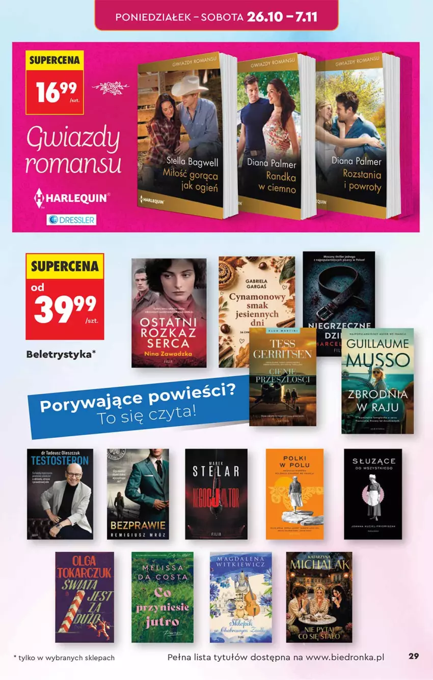 Gazetka promocyjna Biedronka - Okazje Tygodnia - ważna 24.10 do 07.11.2026 - strona 29 - produkty: Dres, Mus