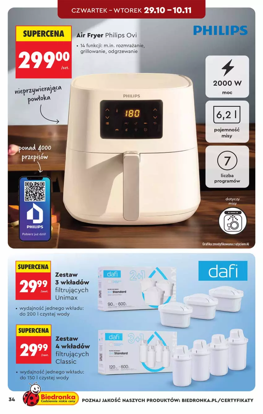 Gazetka promocyjna Biedronka - Okazje Tygodnia - ważna 24.10 do 07.11.2026 - strona 34 - produkty: Gra, Grafika, Grill, Philips