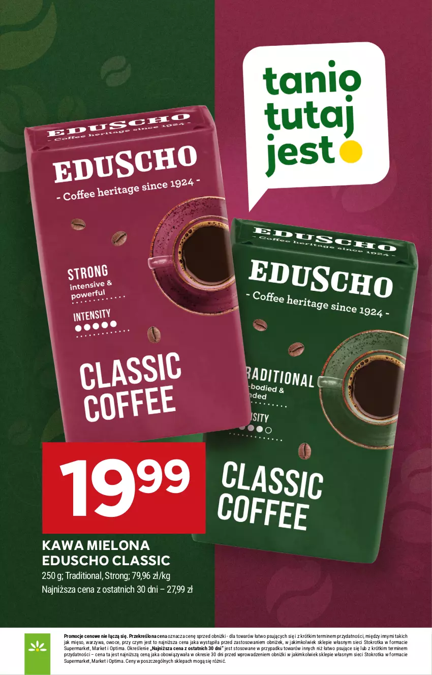 Gazetka promocyjna Stokrotka - Supermarket - ważna 30.07 do 05.08.2026 - strona 24 - produkty: Kawa, Kawa mielona, Mięso, Optima, Owoce, Warzywa