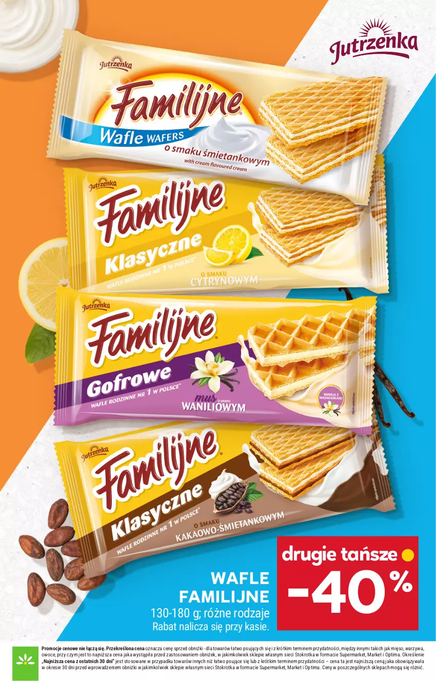 Gazetka promocyjna Stokrotka - Supermarket - ważna 30.07 do 05.08.2026 - strona 26 - produkty: Fa, Mięso, Optima, Owoce, Wafle, Warzywa