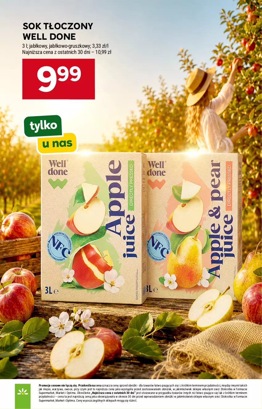 Gazetka promocyjna Stokrotka - Supermarket - ważna 30.07 do 05.08.2026 - strona 33 - produkty: Mięso, Optima, Owoce, Sok, Warzywa