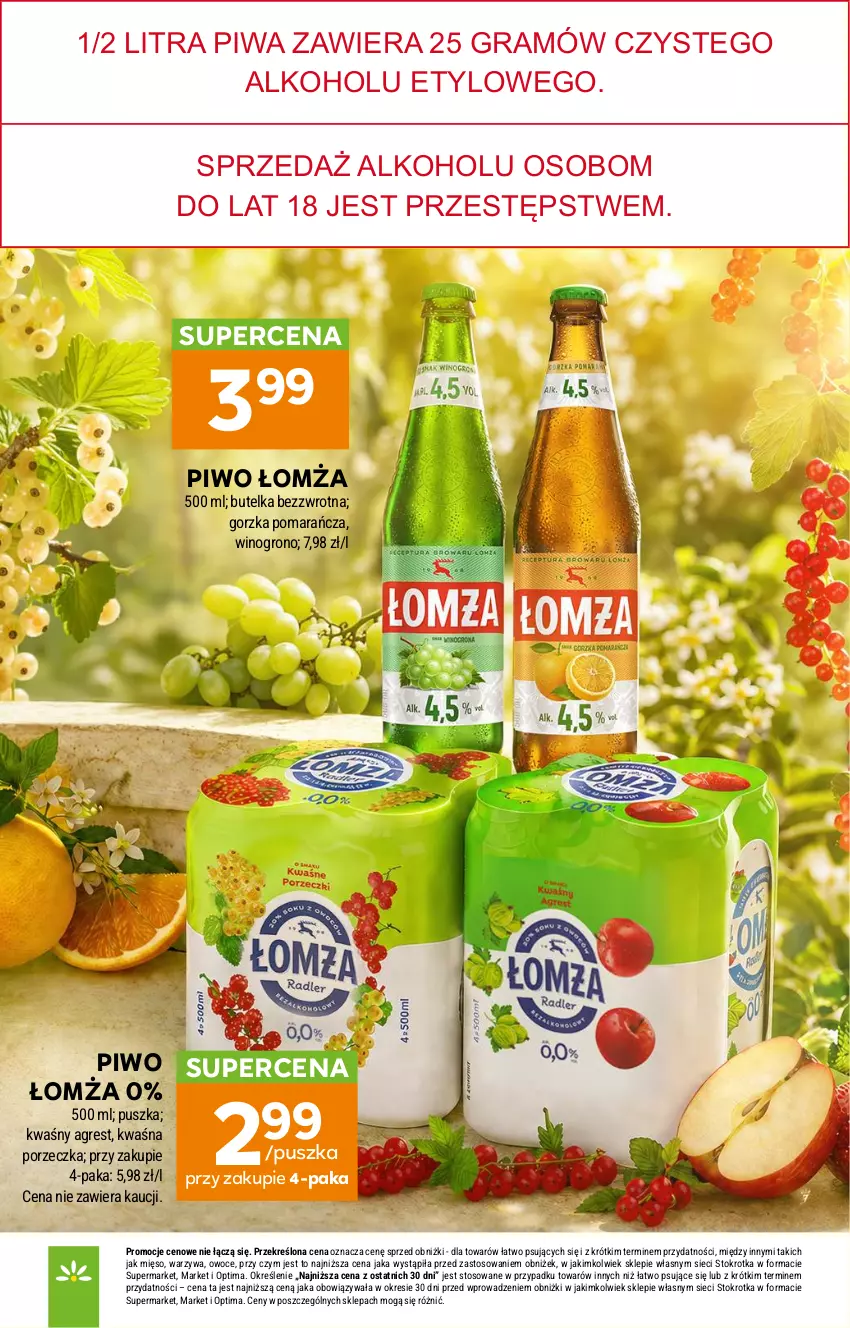 Gazetka promocyjna Stokrotka - Supermarket - ważna 30.07 do 05.08.2026 - strona 35 - produkty: Gra, Gres, Mięso, Optima, Owoce, Piwa, Piwo, Por, Warzywa, Wino