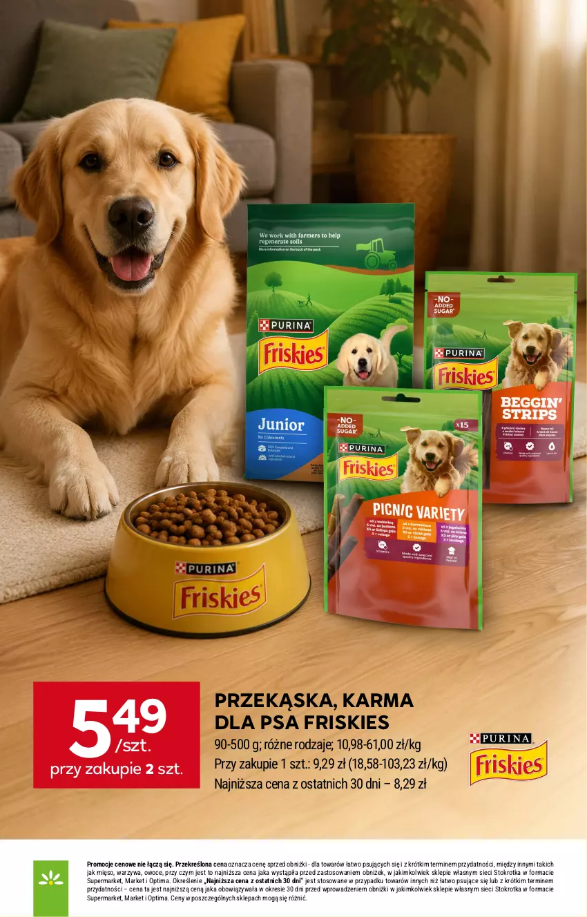 Gazetka promocyjna Stokrotka - Supermarket - ważna 30.07 do 05.08.2026 - strona 38 - produkty: Friskies, Mięso, Optima, Owoce, Warzywa