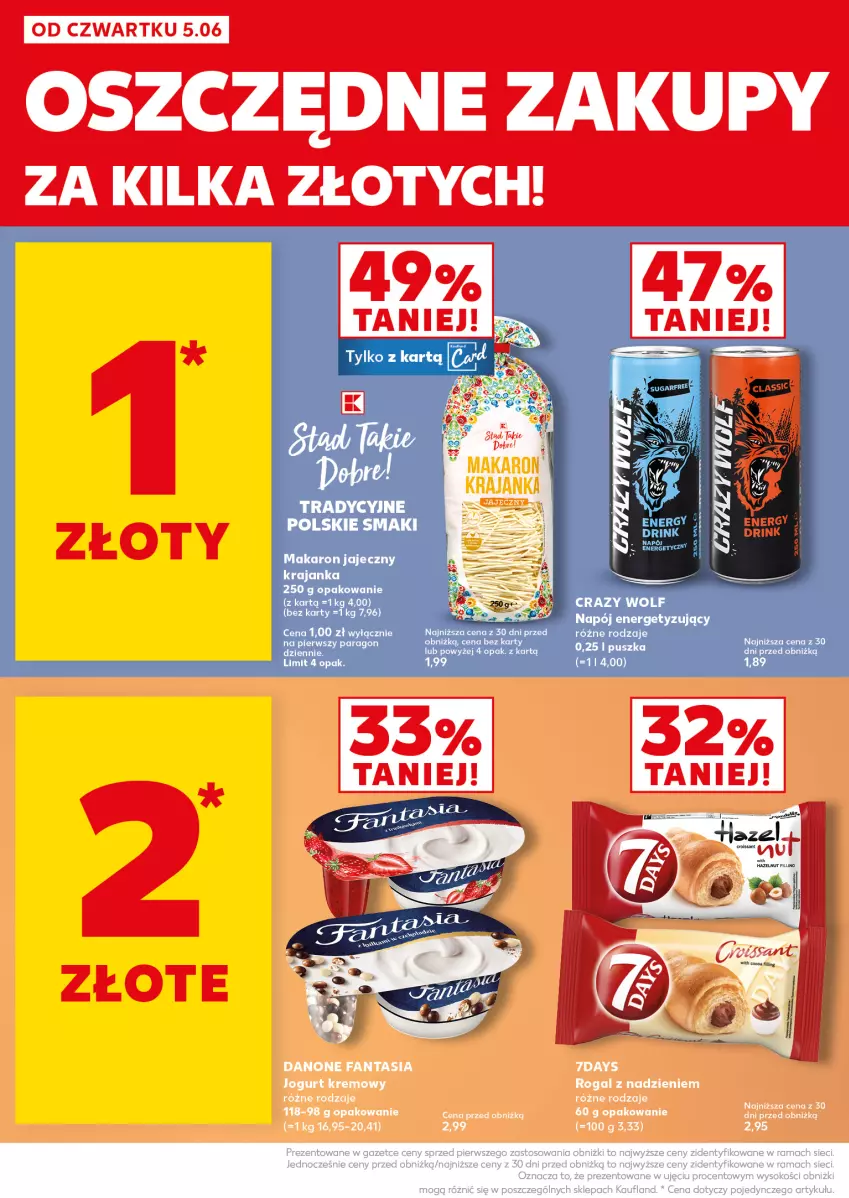 Gazetka promocyjna Kaufland - Mocny Start - ważna 09.06 do 11.06.2025 - strona 4 - produkty: Makaron, Napój, Rama, Sok