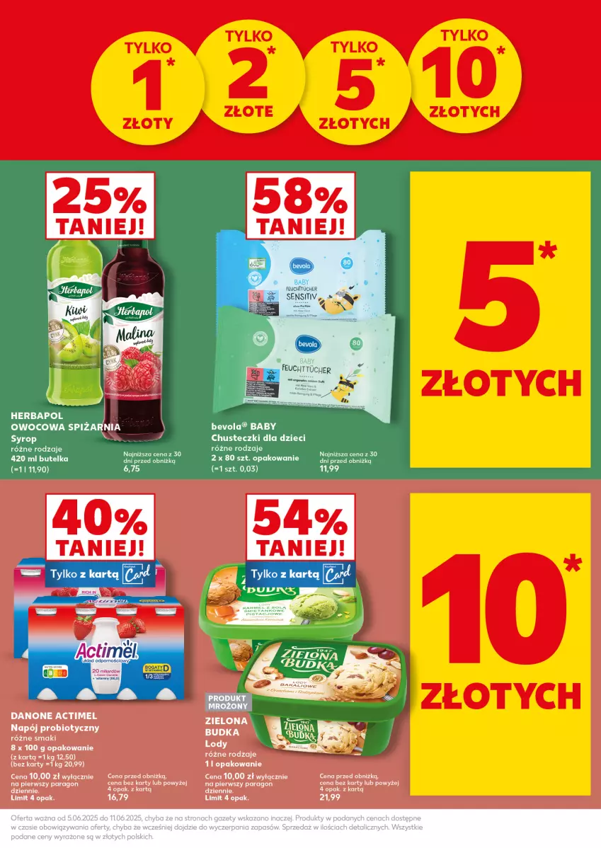 Gazetka promocyjna Kaufland - Mocny Start - ważna 09.06 do 11.06.2025 - strona 5 - produkty: Actimel, Danone, Napój