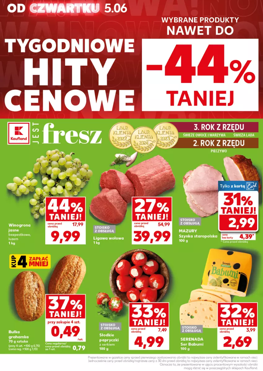 Gazetka promocyjna Kaufland - Mocny Start - ważna 09.06 do 11.06.2025 - strona 6 - produkty: Bułka, Owoce, Piec, Pieczywo, Ser, Warzywa
