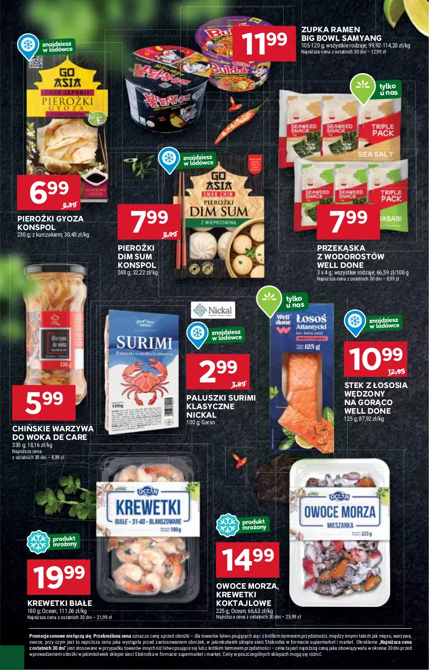 Gazetka promocyjna Stokrotka - Supermarket Opole/Radom - ważna 23.01 do 29.01.2025 - strona 18 - produkty: HP, Krewetki, Owoce, Owoce morza, Sos, Stek, Surimi, Warzywa, Warzywa do woka