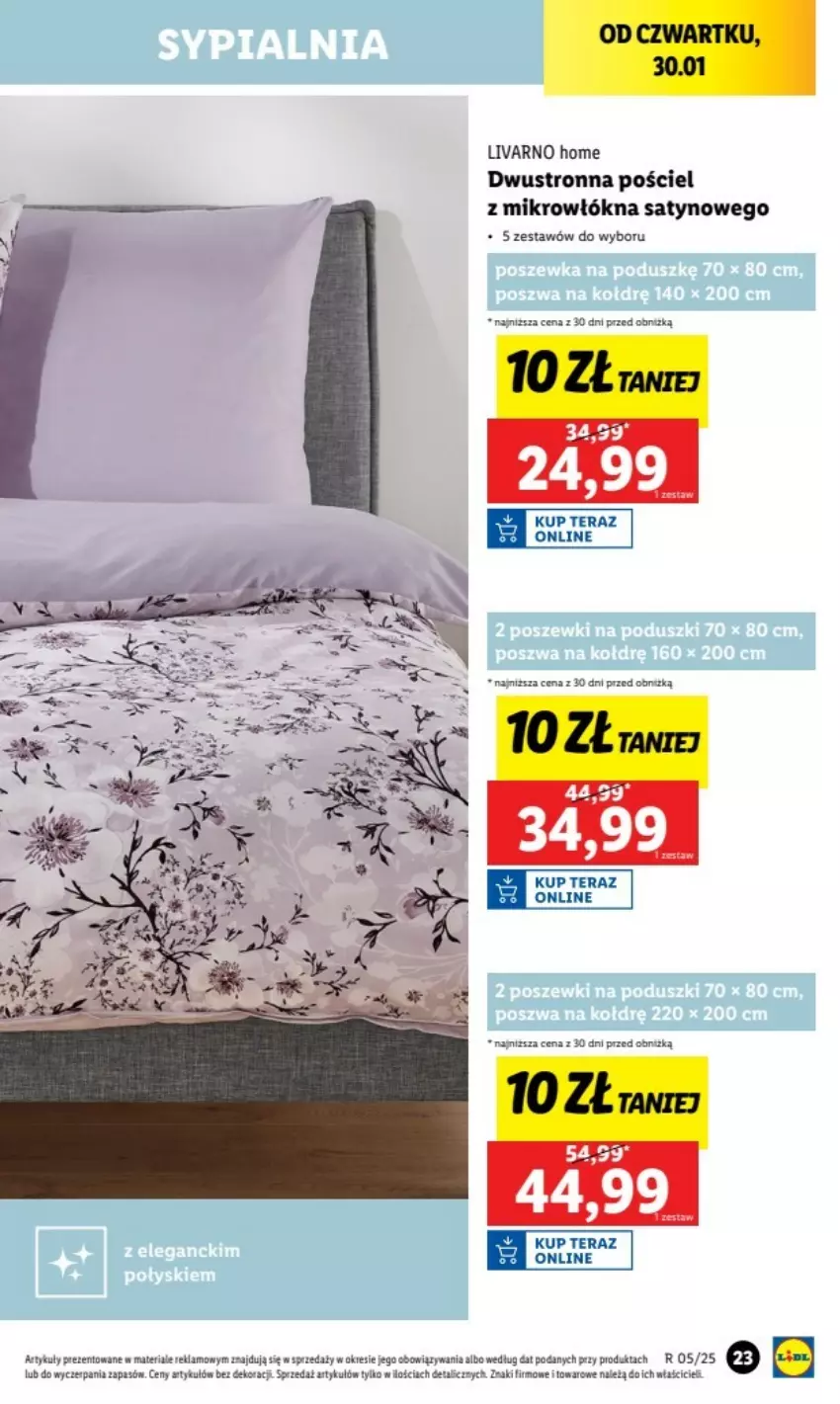 Gazetka promocyjna Lidl - ważna 27.01.2025 do 02.01.2026 - strona 18 - produkty: Ivar, Pościel, Tera