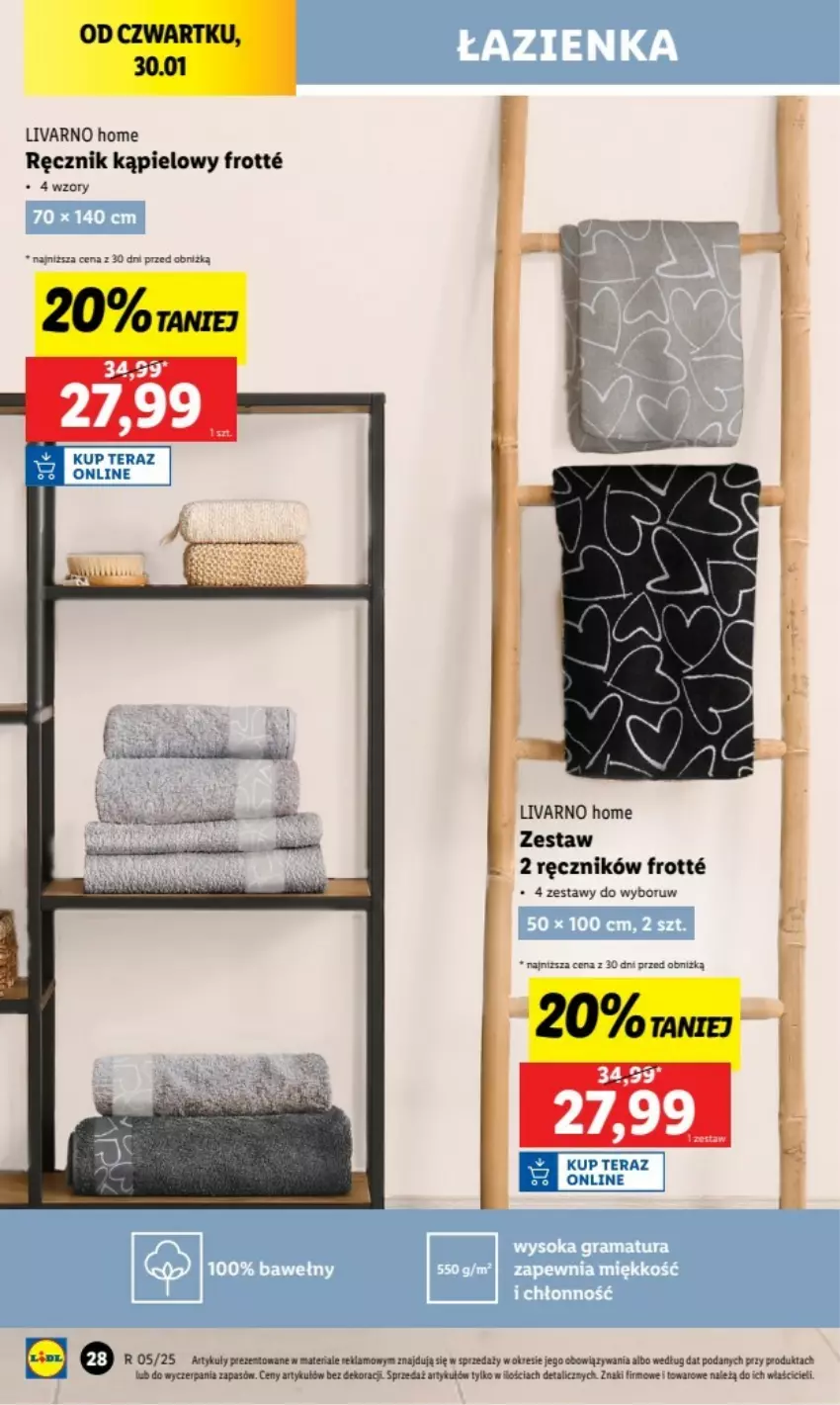 Gazetka promocyjna Lidl - ważna 27.01.2025 do 02.01.2026 - strona 24 - produkty: Ivar, Mus, Ręcznik, Ręcznik kąpielowy, Tera