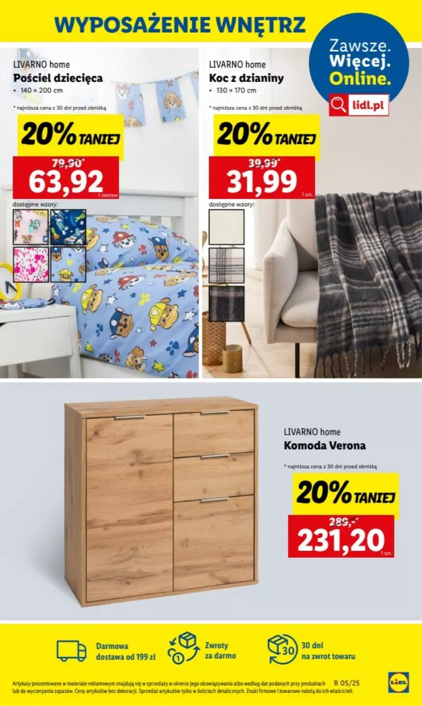 Gazetka promocyjna Lidl - ważna 27.01.2025 do 02.01.2026 - strona 27 - produkty: Dzieci, Ivar, Koc, Komoda, Moda, Pościel