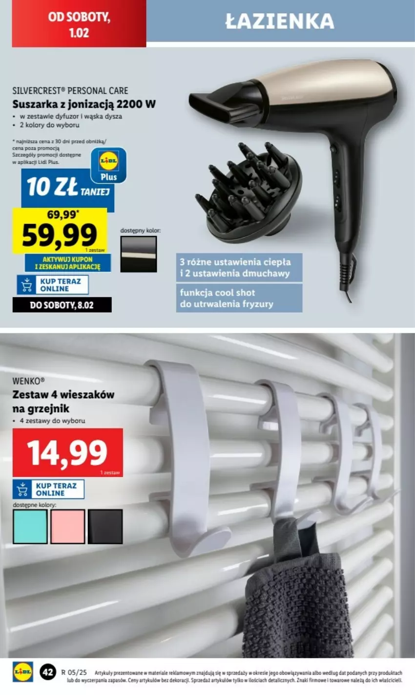 Gazetka promocyjna Lidl - ważna 27.01.2025 do 02.01.2026 - strona 41 - produkty: Anew, Grzejnik, Silvercrest, Suszarka, Tera, Wieszak