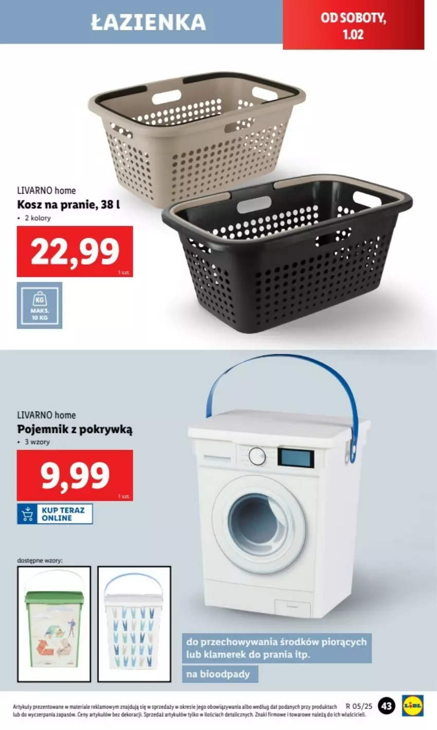 Gazetka promocyjna Lidl - ważna 27.01.2025 do 02.01.2026 - strona 42 - produkty: Ivar, Kosz, Pojemnik, Pojemnik z pokrywką, Tera