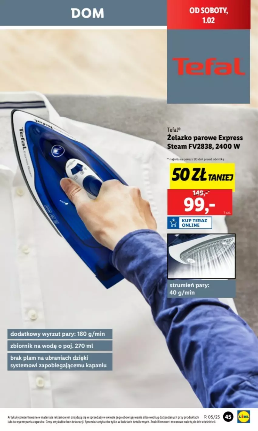 Gazetka promocyjna Lidl - ważna 27.01.2025 do 02.01.2026 - strona 44 - produkty: Fa, Koc, Rum, Tefal, Ubrania