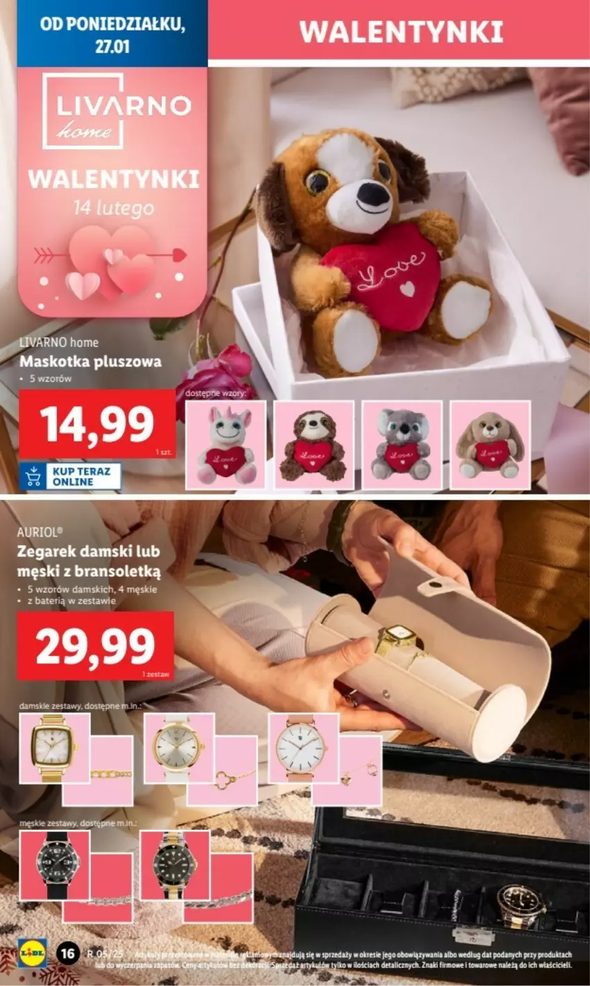 Gazetka promocyjna Lidl - ważna 27.01.2025 do 02.01.2026 - strona 8 - produkty: Maskotka pluszowa, Tera, Zegar, Zegarek