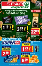Gazetka promocyjna Spar - SparExpress - Gazetka - ważna od 07.12 do 07.12.2022 - strona 1 - produkty: Kawa rozpuszczalna, Sok, Dallmayr, Kawa, Tiger, Czekolada, Milka
