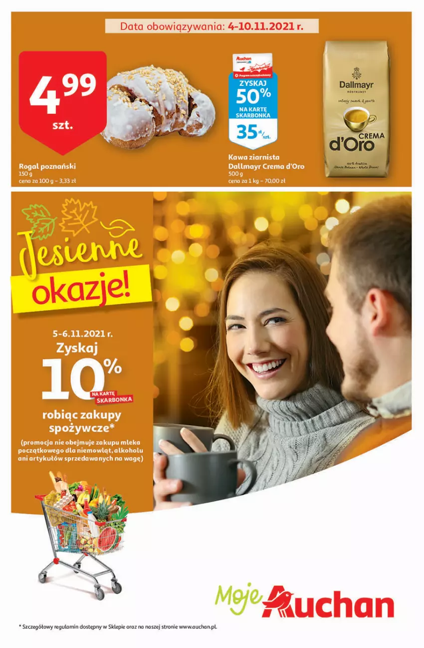 Gazetka promocyjna Auchan - Jesienne okazje Moje Auchan - ważna 04.11 do 10.11.2021 - strona 1 - produkty: Dallmayr