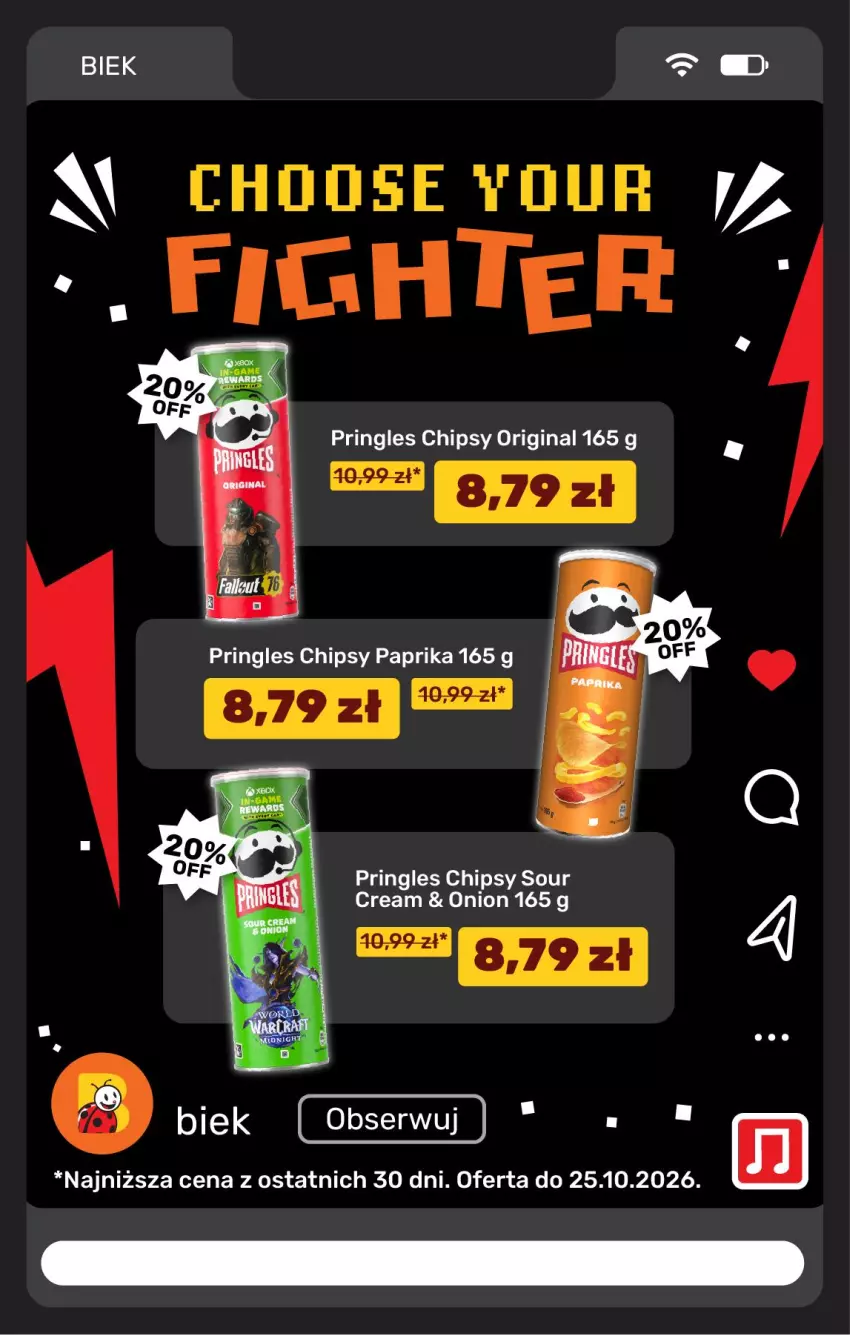 Gazetka promocyjna Biedronka - BIEK - ważna 23.10 do 30.10.2026 - strona 10 - produkty: Chipsy, Pringles