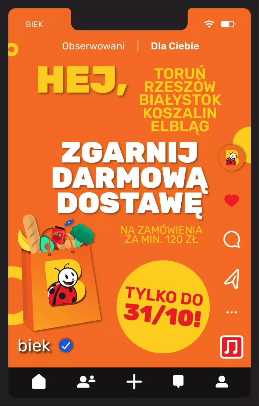 Gazetka promocyjna Biedronka - BIEK - ważna 23.10 do 30.10.2026 - strona 4 - produkty: Kosz, Ser, Szal