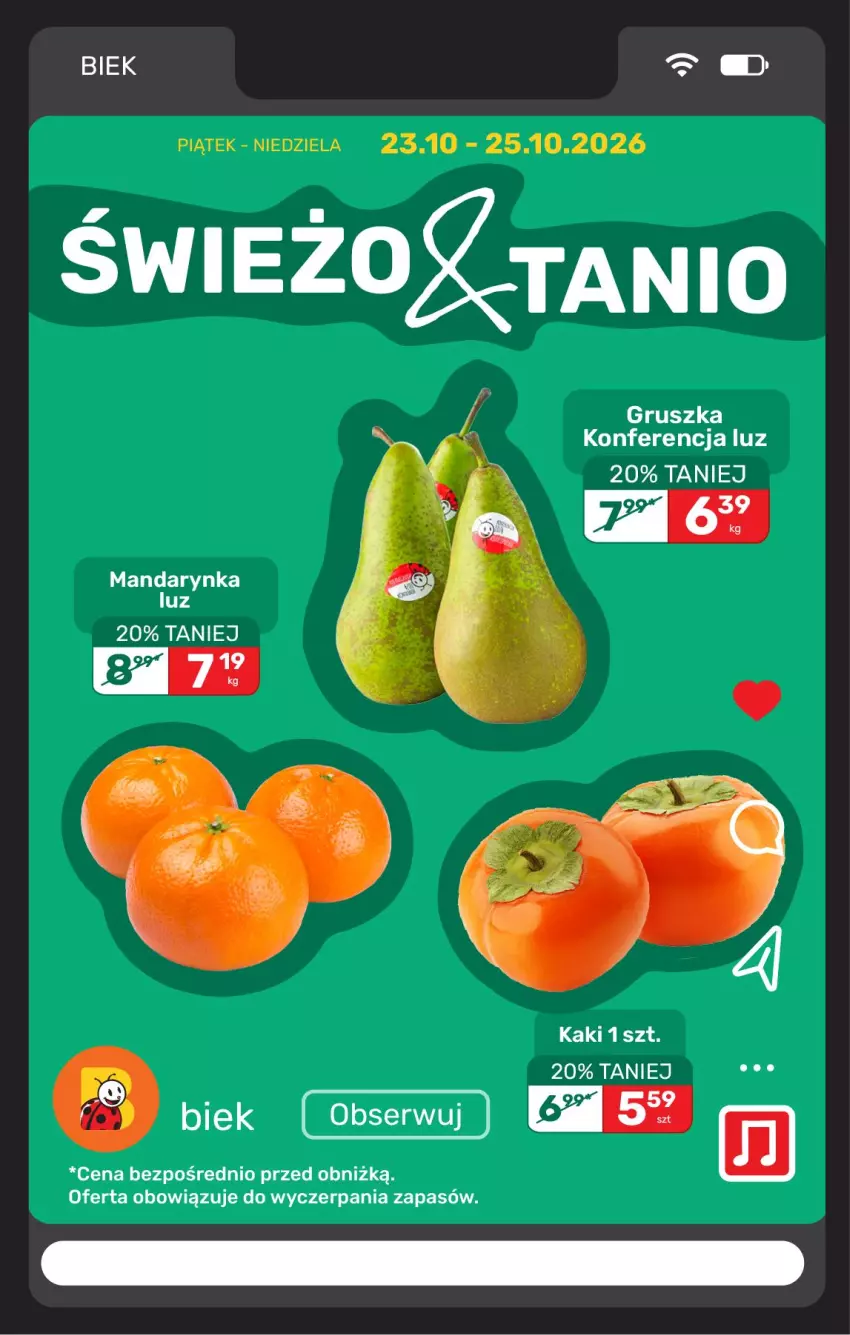 Gazetka promocyjna Biedronka - BIEK - ważna 23.10 do 30.10.2026 - strona 7 - produkty: Kaki