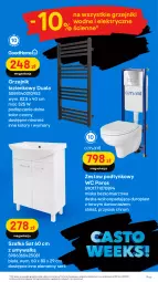 Gazetka promocyjna Castorama - Gazetka - ważna od 04.12 do 04.12.2022 - strona 9 - produkty: Kabina prysznicowa, Grzejnik, Ser, Rama, Zestaw podtynkowy WC, Termos, Grzejnik łazienkowy, Deska wolnoopadająca, Tran, Szafka, Astor, Miska, HP