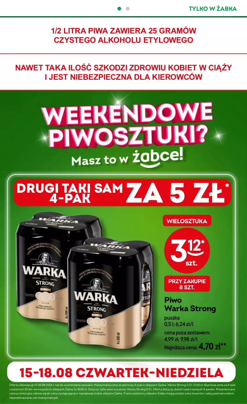 Gazetka promocyjna Żabka - ważna 14.08 do 27.08.2024 - strona 10 - produkty: Gra, Piec, Piwa, Piwo, Warka