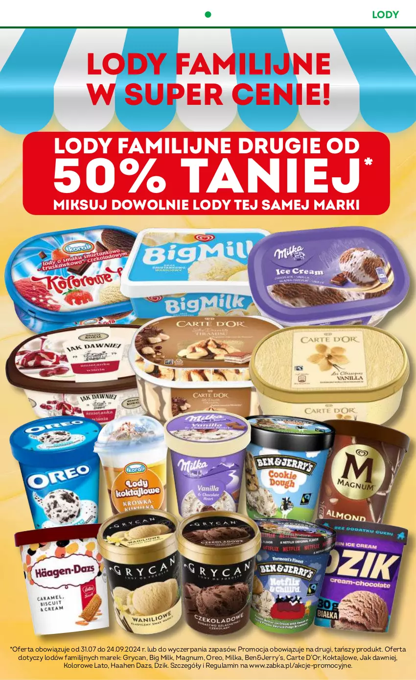 Gazetka promocyjna Żabka - ważna 14.08 do 27.08.2024 - strona 18 - produkty: Big Milk, Fa, Gry, Lody, Milka, Oreo