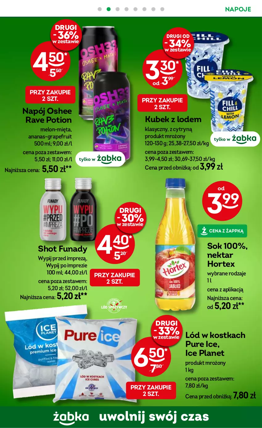 Gazetka promocyjna Żabka - ważna 14.08 do 27.08.2024 - strona 35 - produkty: Ananas, Gra, Hortex, Kubek, Melon, Mięta, Napój, Napoje, Nektar, Oshee, Pur, Sok