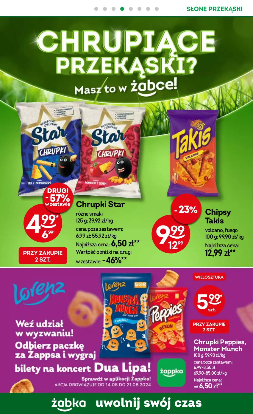 Gazetka promocyjna Żabka - ważna 14.08 do 27.08.2024 - strona 37 - produkty: Chipsy, Chrupki, Monster Munch