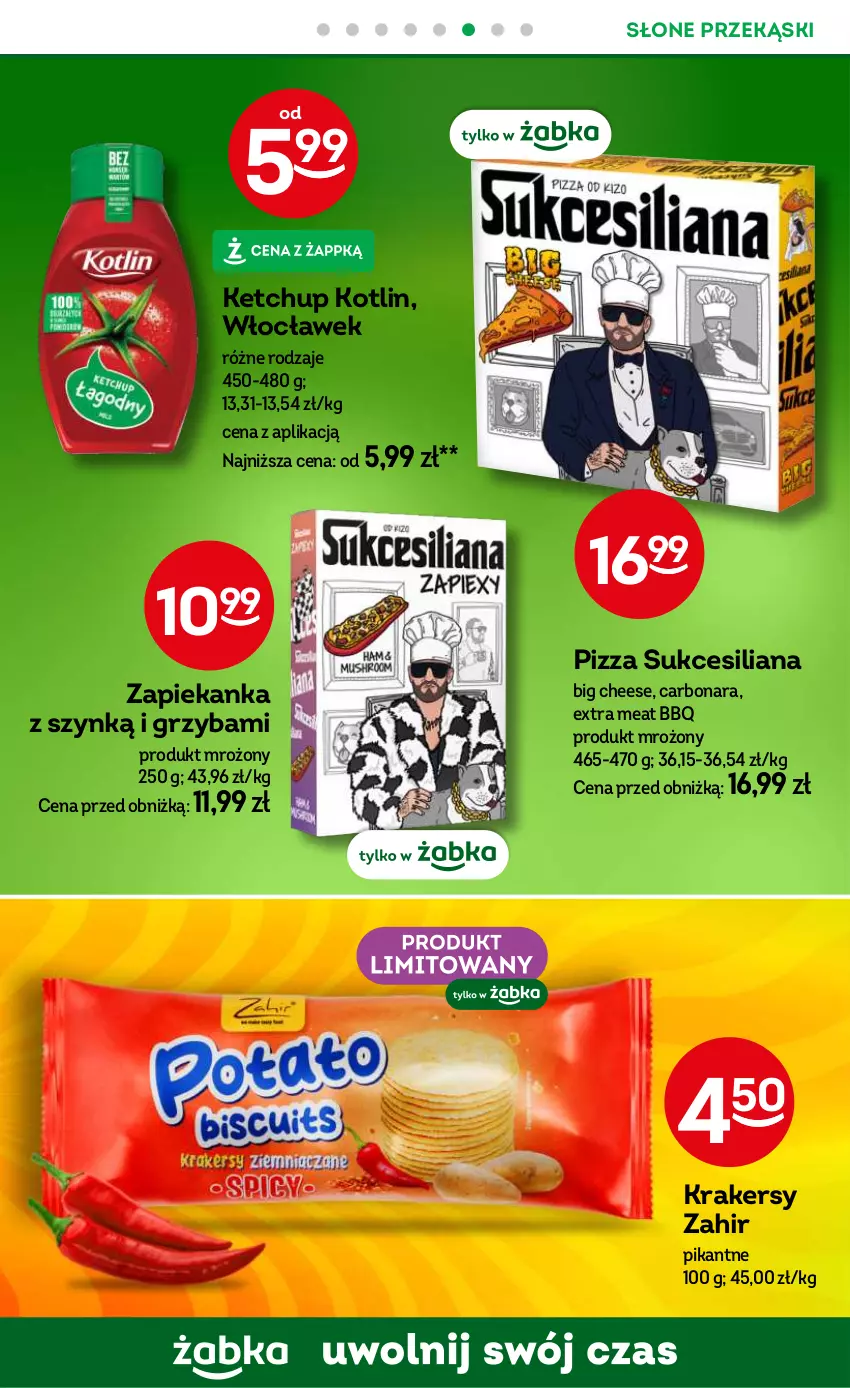 Gazetka promocyjna Żabka - ważna 14.08 do 27.08.2024 - strona 39 - produkty: Ketchup, Kotlin, Krakersy, Pizza, Zapiekanka