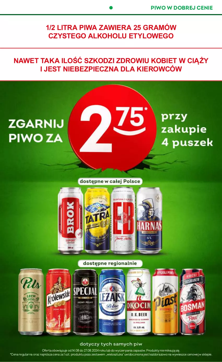 Gazetka promocyjna Żabka - ważna 14.08 do 27.08.2024 - strona 4 - produkty: Gra, Piec, Piwa, Piwo