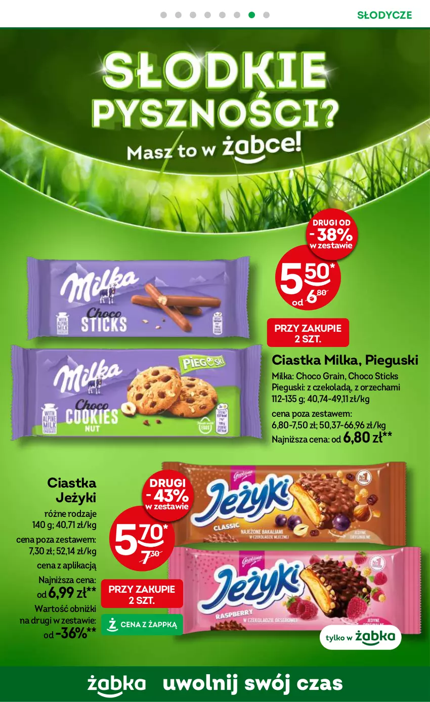 Gazetka promocyjna Żabka - ważna 14.08 do 27.08.2024 - strona 40 - produkty: Ciastka, Gra, Jeżyki, Milka