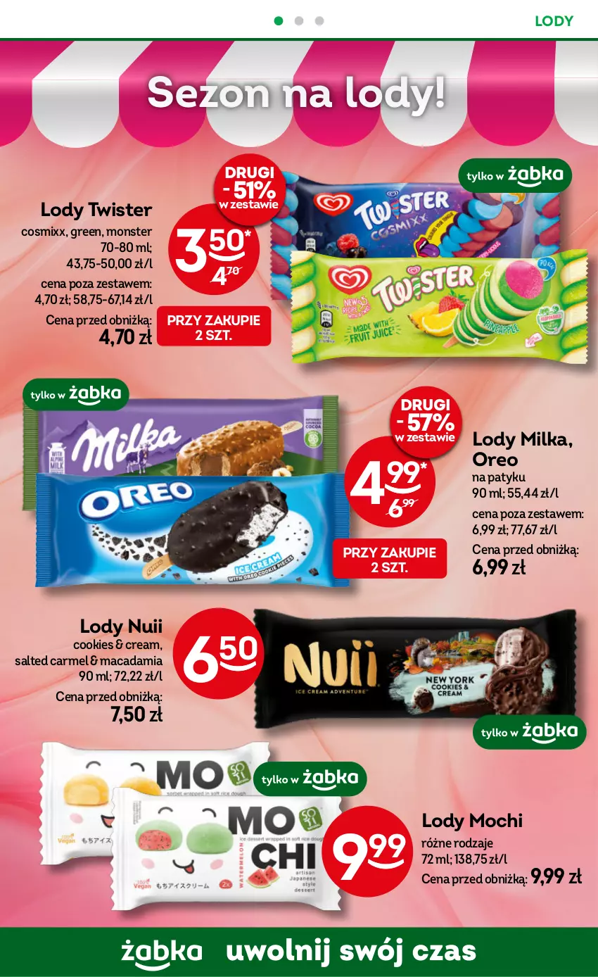 Gazetka promocyjna Żabka - ważna 14.08 do 27.08.2024 - strona 42 - produkty: Lody, Milka, Oreo