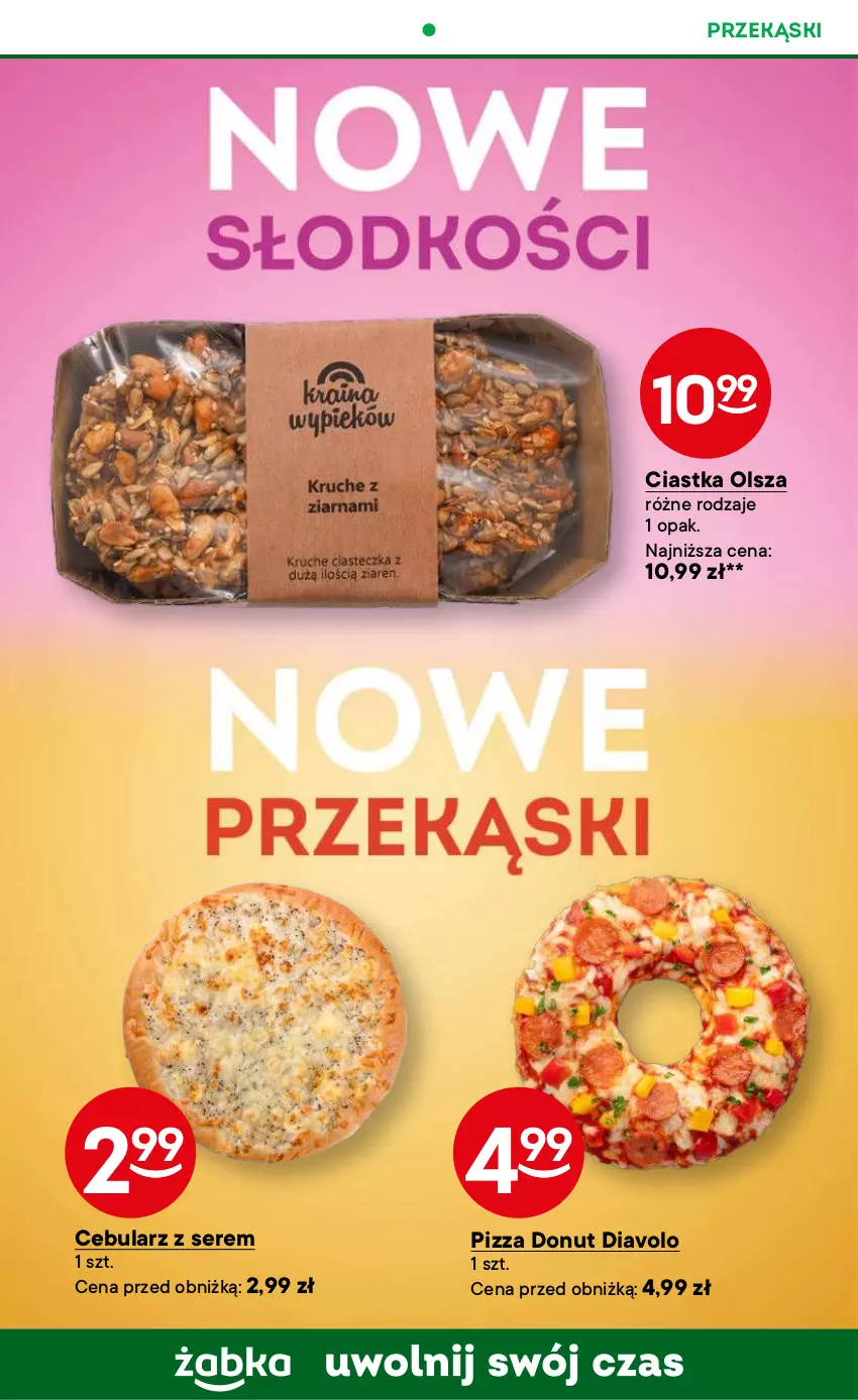 Gazetka promocyjna Żabka - ważna 14.08 do 27.08.2024 - strona 51 - produkty: Cebula, Ciastka, Donut, Pizza, Ser