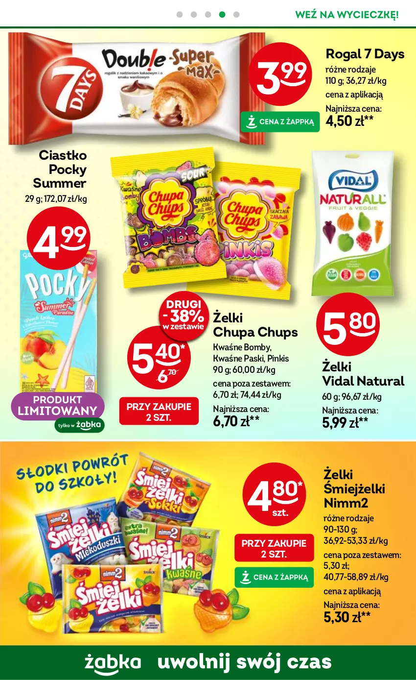 Gazetka promocyjna Żabka - ważna 14.08 do 27.08.2024 - strona 63 - produkty: 7 Days, Chupa Chups, Nimm2, Rogal