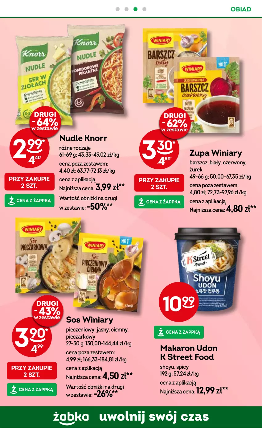 Gazetka promocyjna Żabka - ważna 14.08 do 27.08.2024 - strona 70 - produkty: Knorr, Makaron, Piec, Sos, Winiary, Zupa