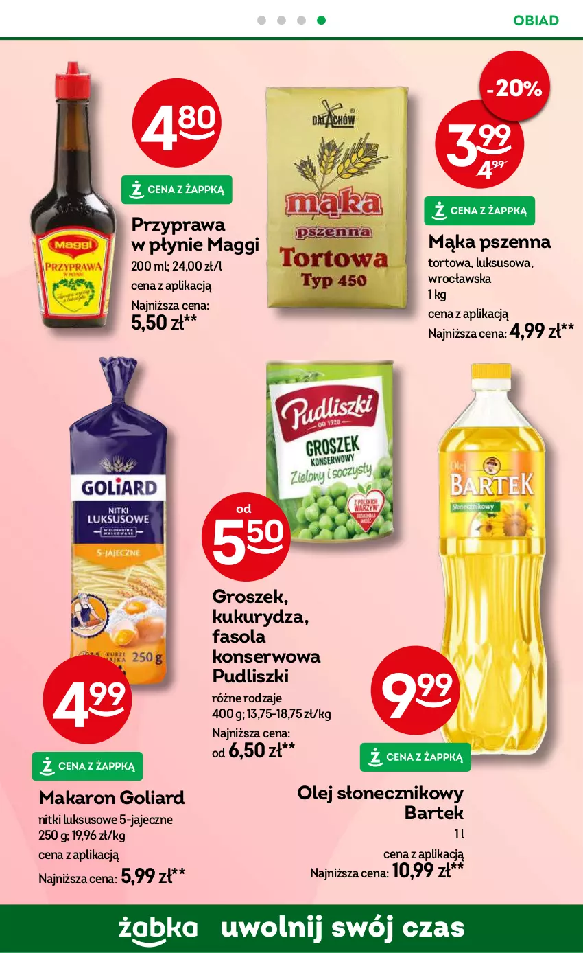 Gazetka promocyjna Żabka - ważna 14.08 do 27.08.2024 - strona 71 - produkty: Bartek, Fa, Fasola, Goliard, Groszek, Kukurydza, Maggi, Makaron, Olej, Pudliszki, Ser