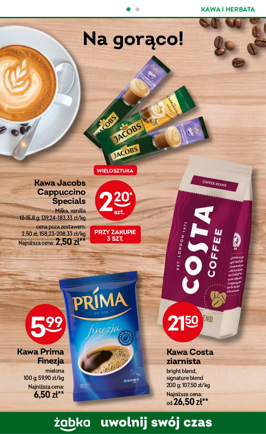 Gazetka promocyjna Żabka - ważna 14.08 do 27.08.2024 - strona 72 - produkty: Cappuccino, Herbata, Jacobs, Kawa, Milka, Prima