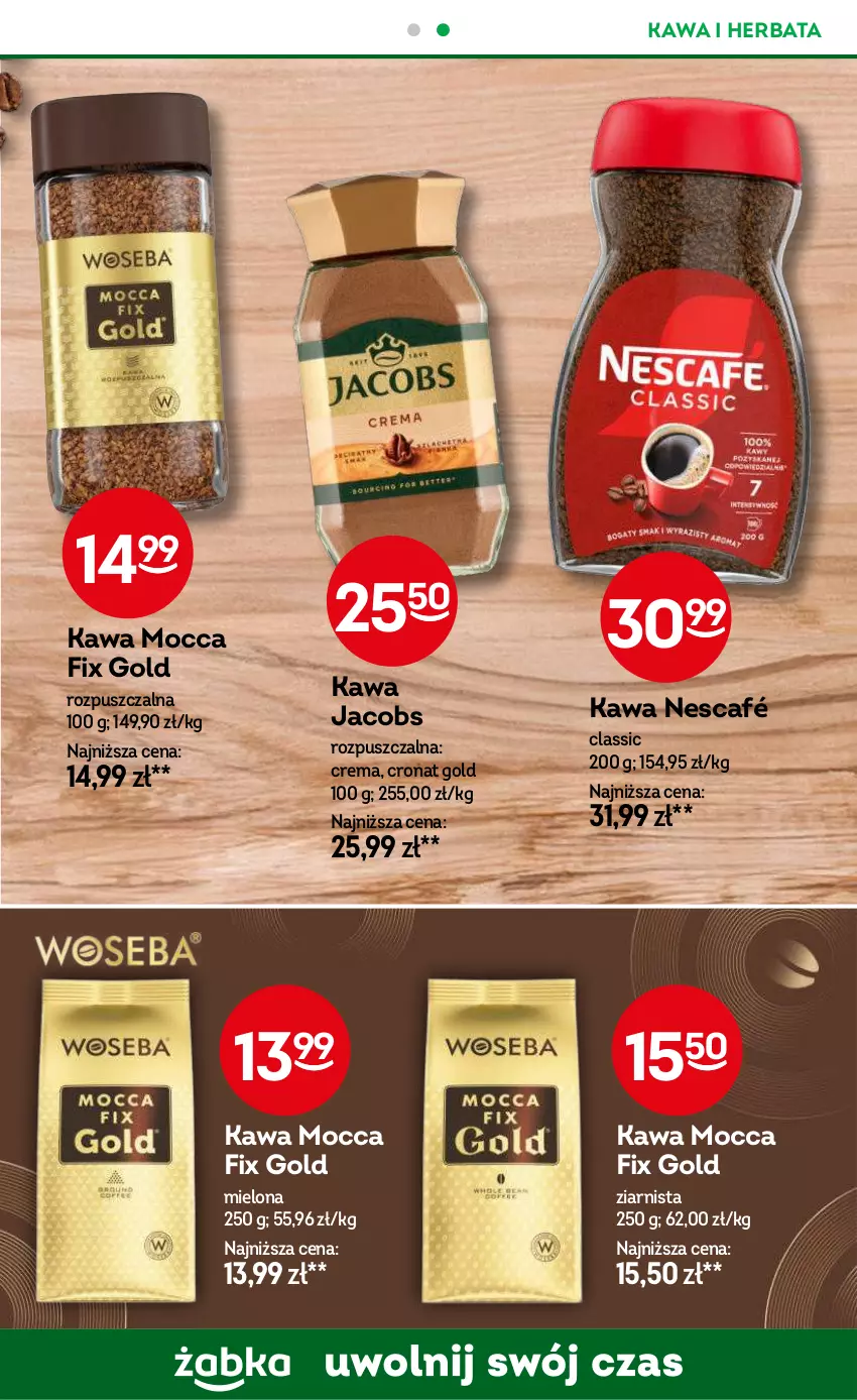 Gazetka promocyjna Żabka - ważna 14.08 do 27.08.2024 - strona 73 - produkty: Herbata, Jacobs, Kawa, Mocca Fix Gold, Nescafé