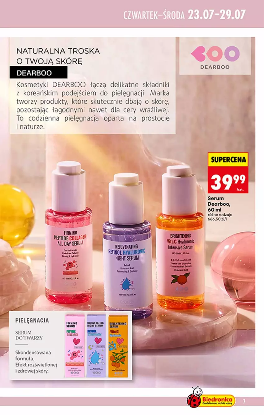 Gazetka promocyjna Biedronka - Gazetka - ważna 23.07 do 05.08.2026 - strona 7 - produkty: Rum, Ser, Serum, Serum do twarzy