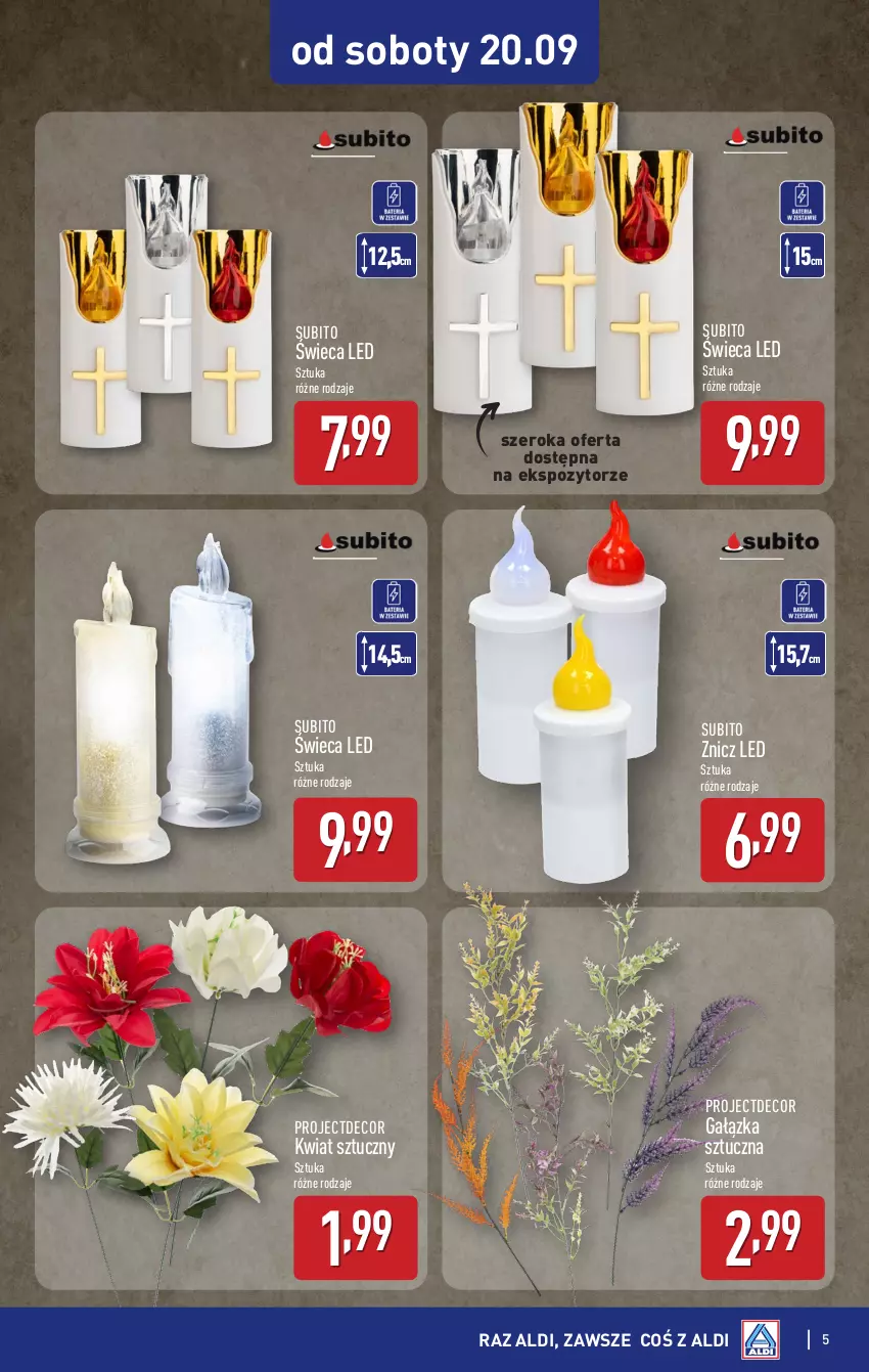 Gazetka promocyjna Aldi - Oferta weekendowa - ważna 20.09 do 31.10.2025 - strona 5 - produkty: Znicz