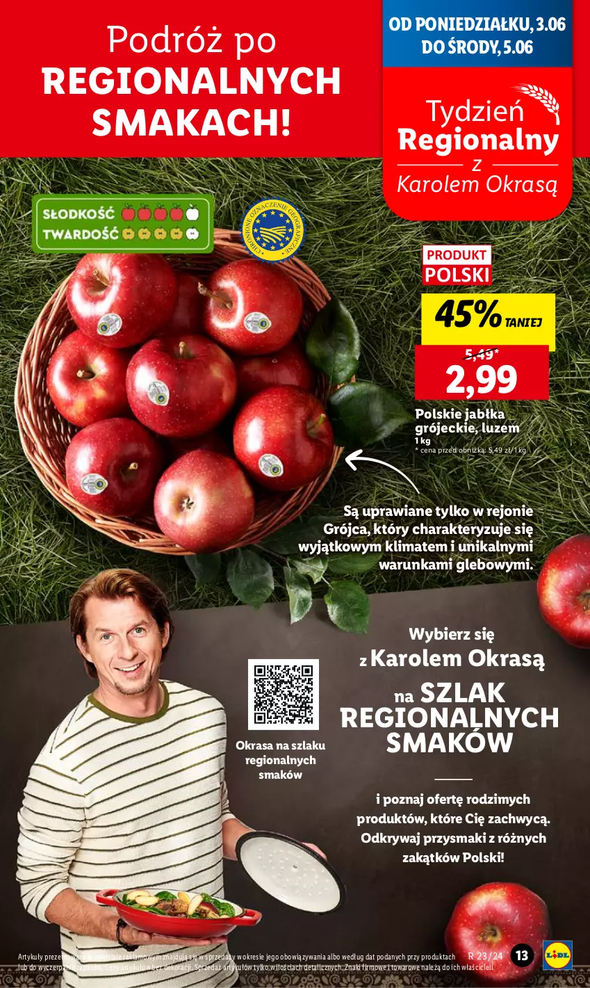 Gazetka promocyjna Lidl - GAZETKA - ważna 03.06 do 05.07.2024 - strona 13 - produkty: Jabłka, Przysmaki