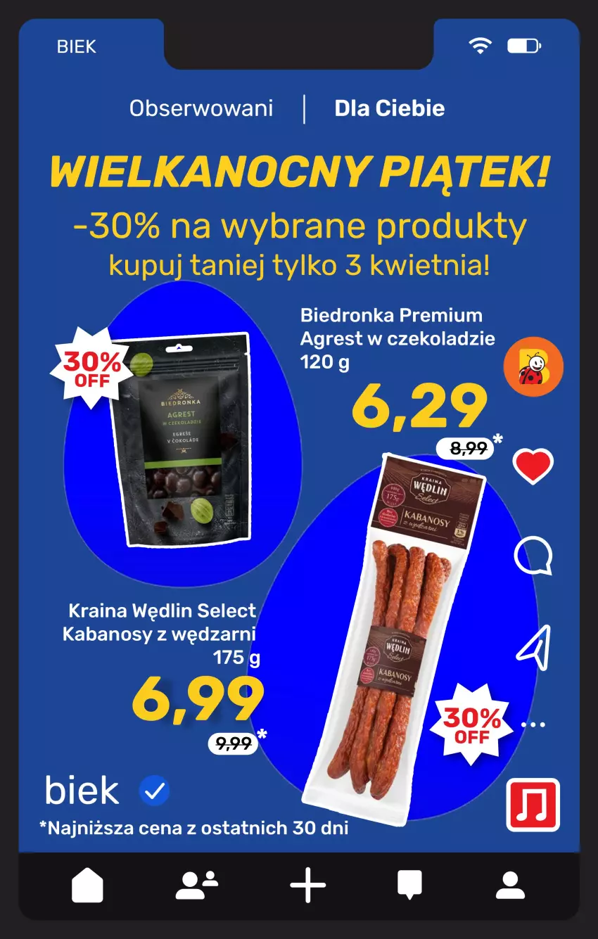 Gazetka promocyjna Biedronka - Gazetka - ważna 03.04 do 10.04.2026 - strona 5 - produkty: Gres, Kabanos, Ser