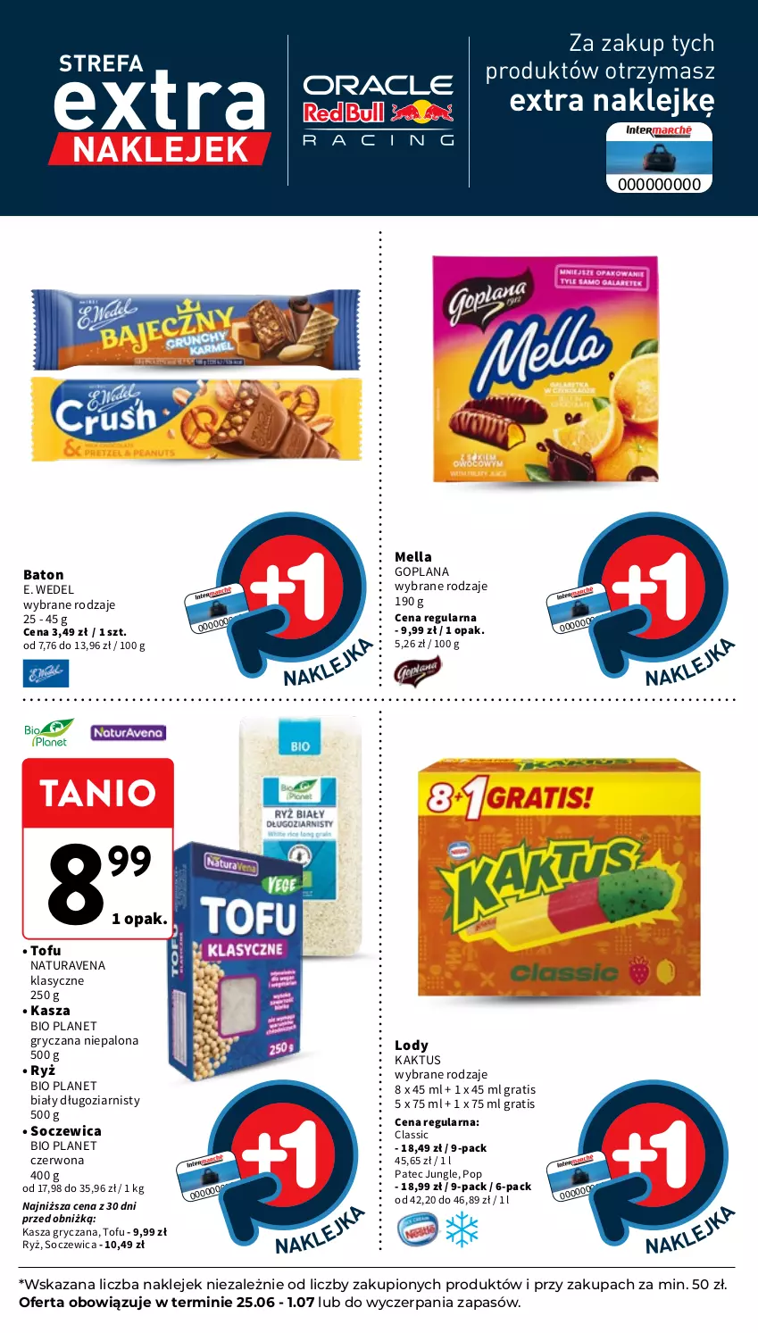 Gazetka promocyjna Intermarche - Gazetka promocyjna - ważna 25.06 do 01.07.2026 - strona 37 - produkty: Baton, E. Wedel, Fa, Goplana, Gra, Gry, Kaktus, Kasza, Kasza gryczana, Klej, LANA, Lody, Ryż, Tofu