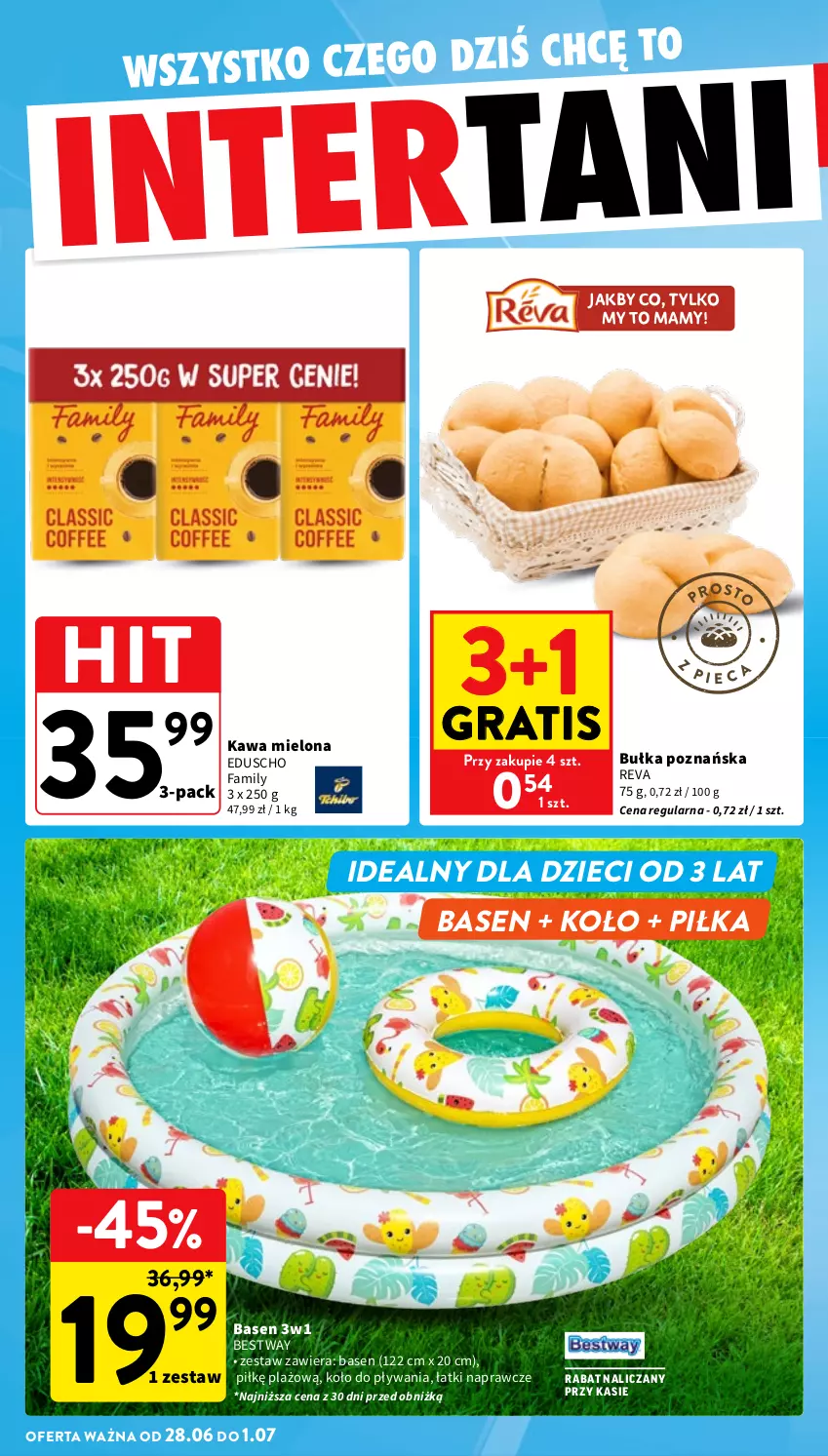 Gazetka promocyjna Intermarche - Gazetka promocyjna - ważna 25.06 do 01.07.2026 - strona 43 - produkty: Bułka, Dzieci, Fa, Gra, Kawa, Kawa mielona