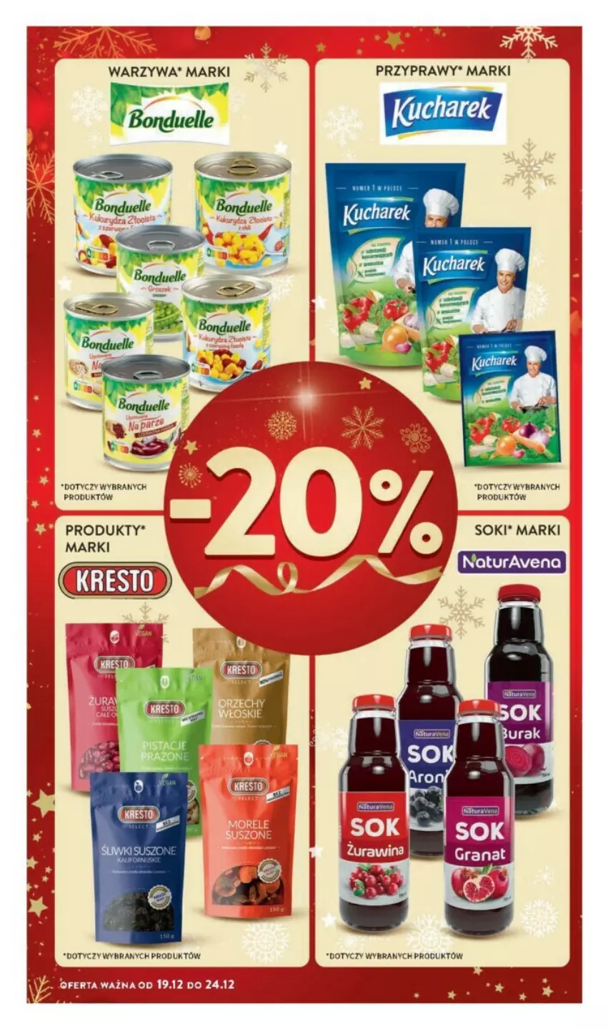 Gazetka promocyjna Intermarche - ważna 19.12 do 24.12.2024 - strona 13 - produkty: Przyprawy, Sok, Warzywa